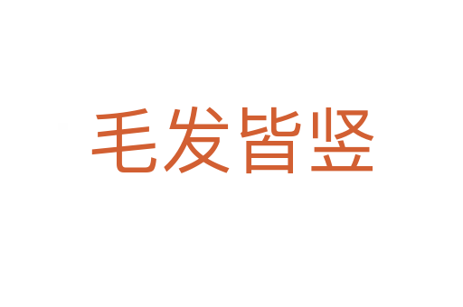 毛發(fā)皆豎