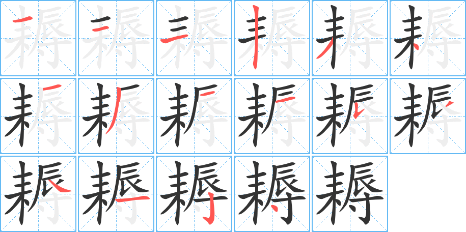 耨的筆順?lè)植窖菔?>
					
                    <hr />
                    <h2>耨的基本信息</h2>
                    <div   id=